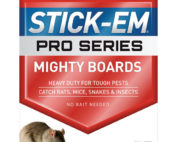 7567308 Stick-Em Pro Series Mighty Boards Small Glue Animal Trap for Rodents Snakes & Insects- pack of 12