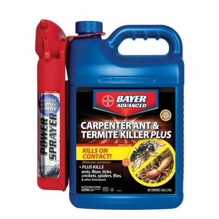 BAY700335A Advanced Carpenter Ant & Termite Killer Plus Ready-to-Use Power Sprayer, 1.3-Gallons